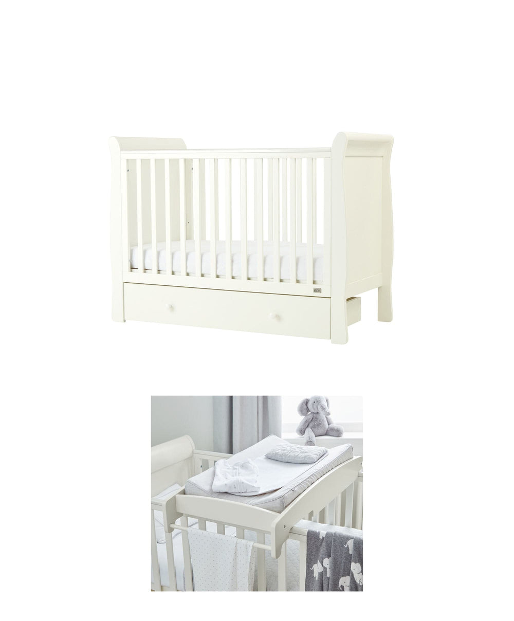 Mamas &amp; Papas Furniture Sets Mia Cot Set with Cot Top Changer - White