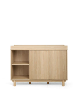 Mamas & Papas Furniture Sets Oska 2 Piece Cotbed Set With Wide Dresser Changer - White/Natural