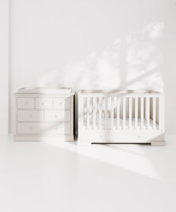 Mamas & Papas Furniture Sets Oxford 2 Piece Cotbed Set with Dresser Changer - White