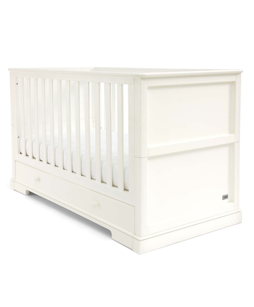 Mamas &amp; Papas Furniture Sets Oxford Nursery Bundle with Lua Bedside Crib (6 Piece) – White