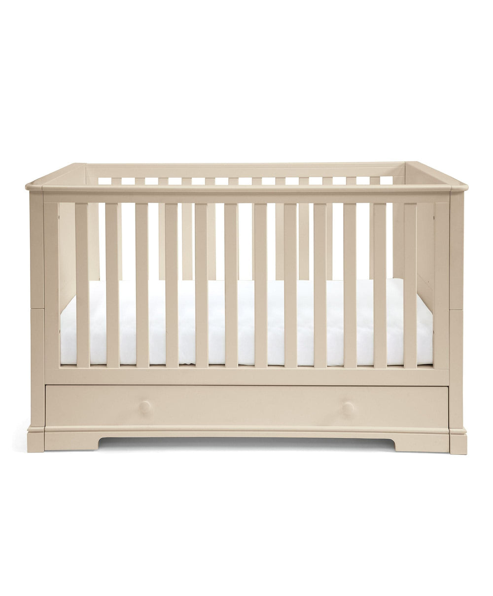 Mamas &amp; Papas Furniture Sets Oxford Nursery Bundle With Lua Bedside Crib - Cashmere/Fawn