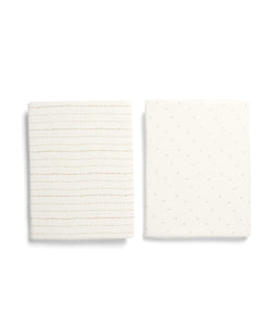 Mamas & Papas Furniture Sets Oxford Nursery Bundle With Lua Bedside Crib - Cashmere/Fawn
