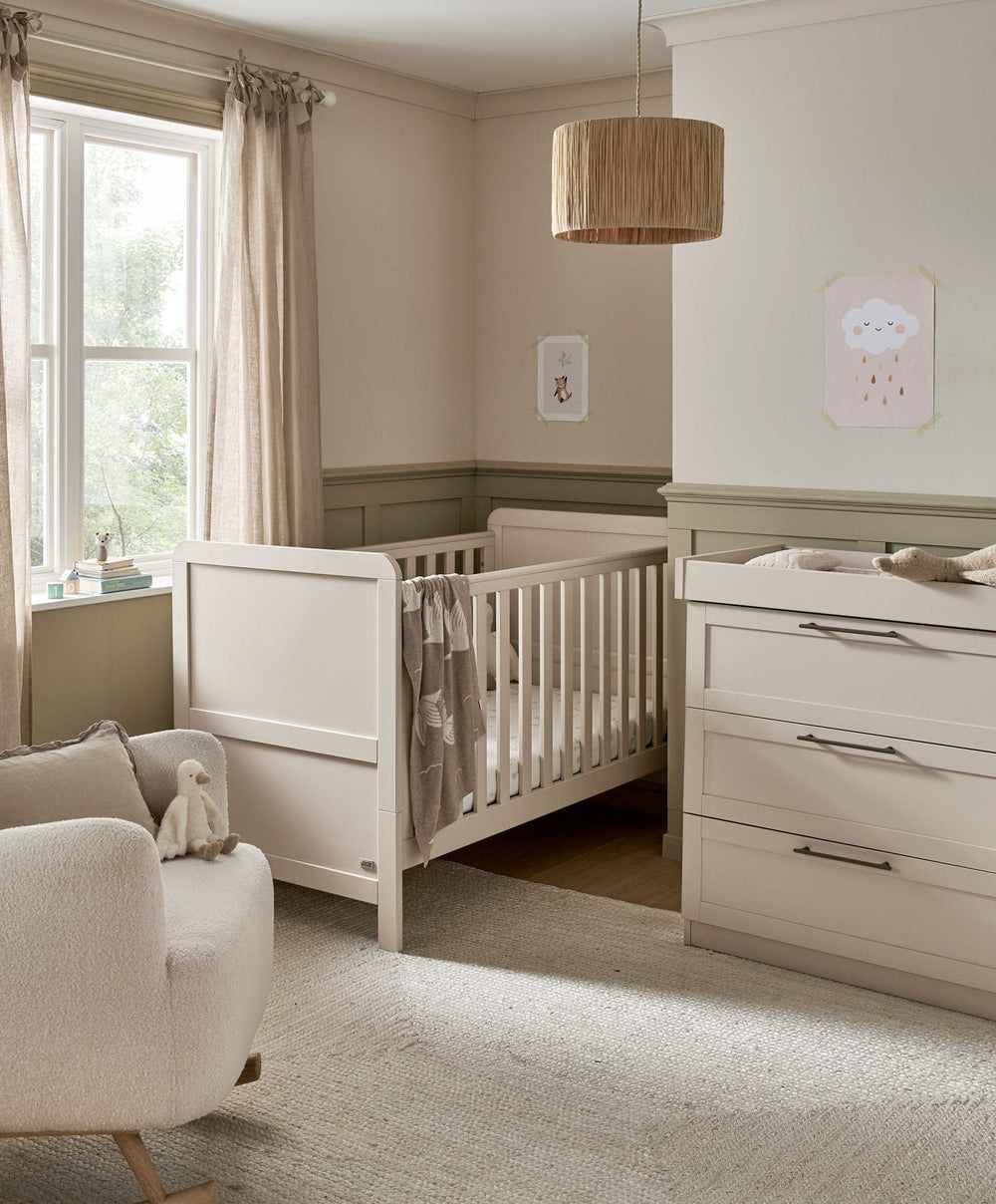 Mamas &amp; Papas Furniture Sets Walton 2 Piece Cotbed Set with Dresser Changer - Cashmere