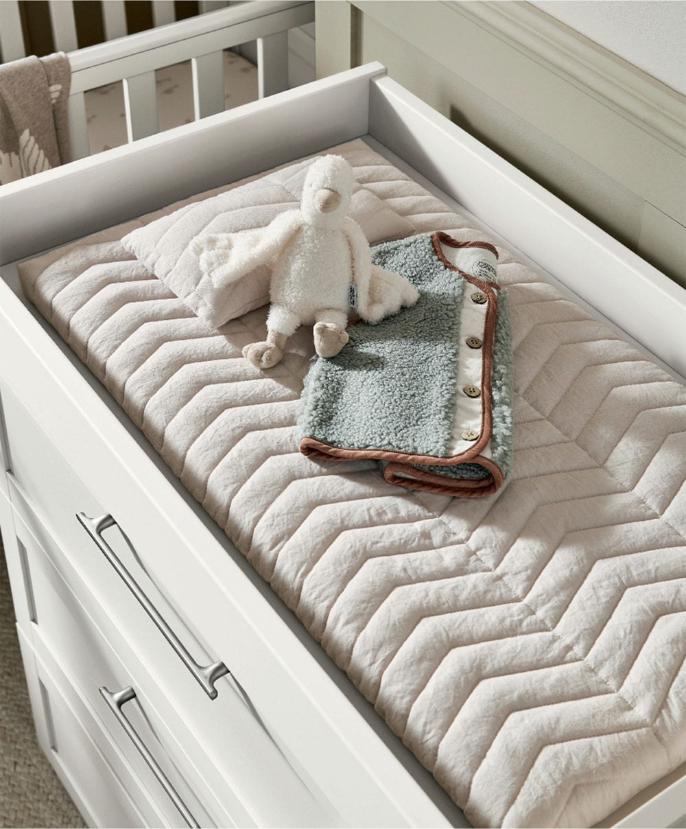 Mamas &amp; Papas Furniture Sets Walton 2 Piece Cotbed Set with Dresser Changer - White