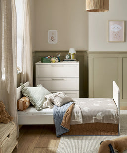 Mamas & Papas Furniture Sets Walton 2 Piece Cotbed Set with Dresser Changer - White