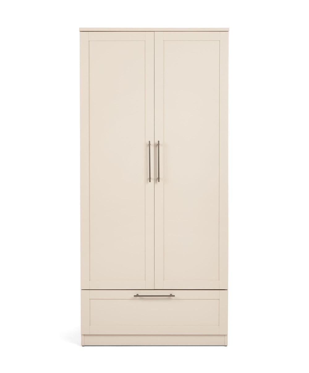 Mamas &amp; Papas Furniture Sets Walton 3 Piece Range with Dresser Changer &amp; Wardrobe - Cashmere