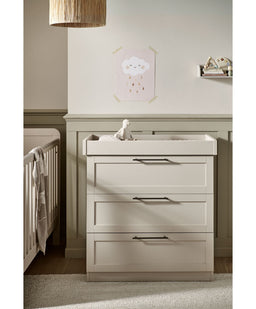 Mamas & Papas Furniture Sets Walton 3 Piece Range with Dresser Changer & Wardrobe - Cashmere