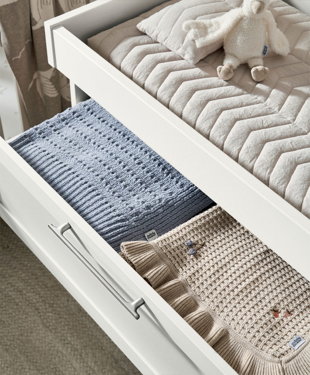 Mamas &amp; Papas Furniture Sets Walton 3 Piece Range with Dresser Changer &amp; Wardrobe - White