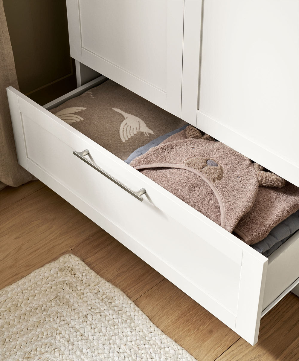 Mamas &amp; Papas Furniture Sets Walton 3 Piece Range with Dresser Changer &amp; Wardrobe - White
