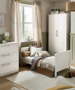 Mamas & Papas Furniture Sets Walton 3 Piece Range with Dresser Changer & Wardrobe - White