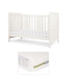 Mamas & Papas Furniture Sets Walton Cotbed with Premium Pocket Spring Mattress - White