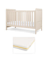 Mamas & Papas Furniture Sets Walton Cotbed with Signature Airflow Pocket Spring Mattress - Cashmere
