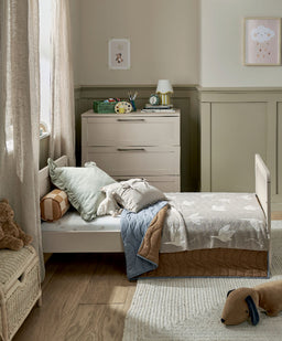 Mamas & Papas Furniture Sets Walton Cotbed with Signature Airflow Pocket Spring Mattress - Cashmere