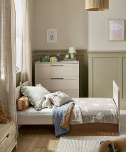 Mamas & Papas Furniture Sets Walton Cotbed with Signature Airflow Pocket Spring Mattress - Cashmere