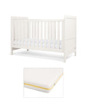 Mamas & Papas Furniture Sets Walton Cotbed with Signature Airflow Pocket Spring Mattress - White