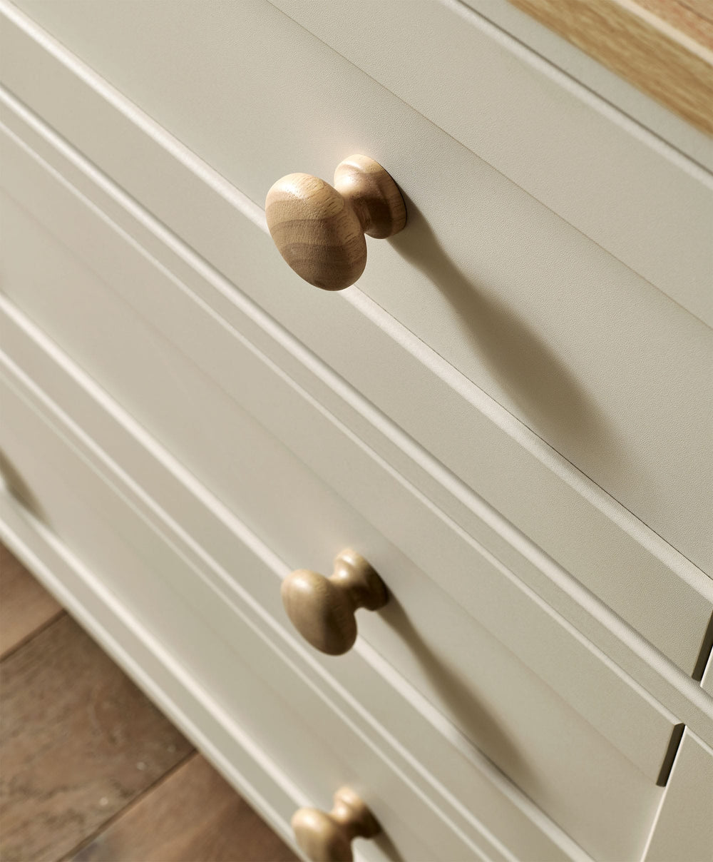 Mamas &amp; Papas Furniture Sets Wedmore 2 Piece Cotbed Set With Dresser Changer - Cashmere/Oak