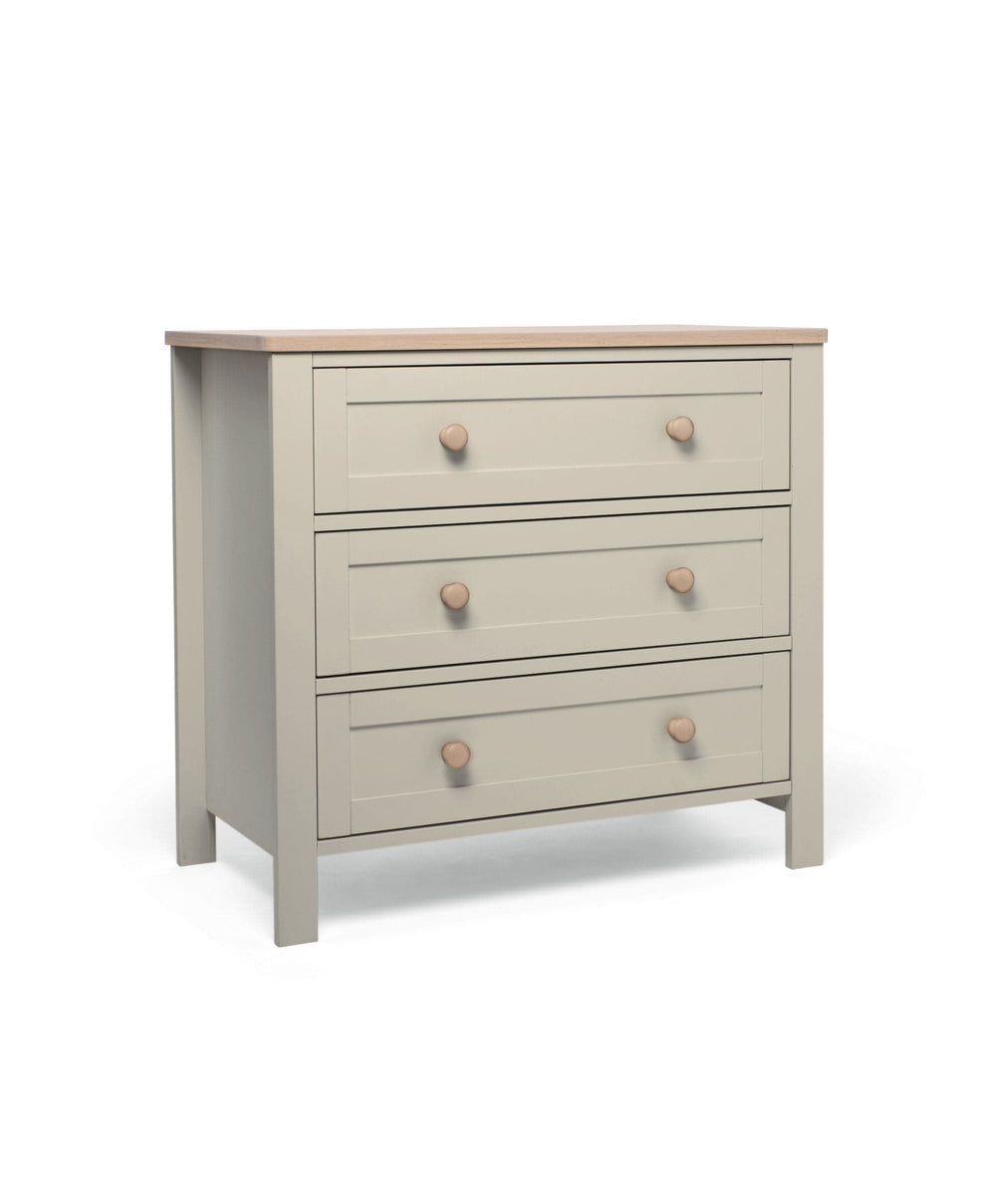 Mamas &amp; Papas Furniture Sets Wedmore 2 Piece Cotbed Set with Dresser Changer - Pebble Grey