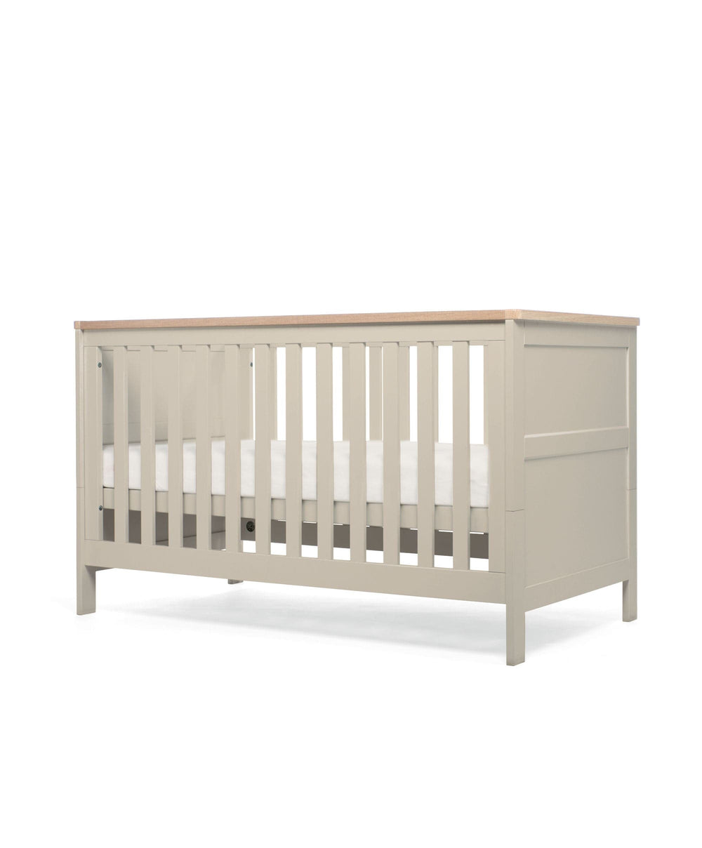 Mamas &amp; Papas Furniture Sets Wedmore 2 Piece Cotbed Set with Dresser Changer - Pebble Grey