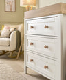 Mamas & Papas Furniture Sets Wedmore 2 Piece Cotbed Set with Dresser Changer - White/Oak