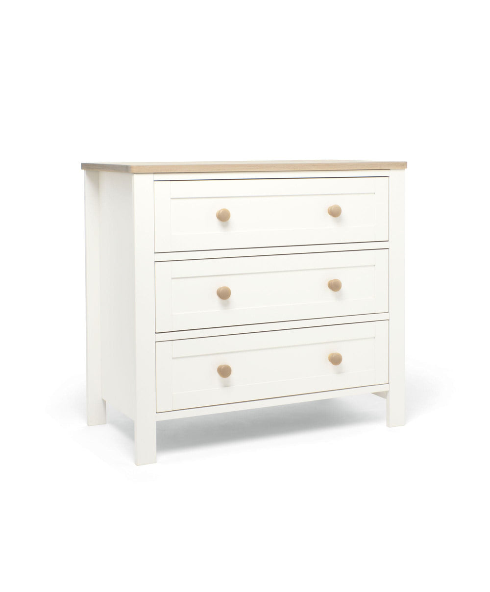Mamas &amp; Papas Furniture Sets Wedmore 2 Piece Cotbed Set with Dresser Changer - White/Oak