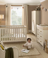 Mamas & Papas Furniture Sets Wedmore 3 Piece Cotbed Range with Dresser Changer & Wardrobe - Cashmere/Oak