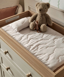 Mamas & Papas Furniture Sets Wedmore 3 Piece Cotbed Range with Dresser Changer & Wardrobe - Cashmere/Oak