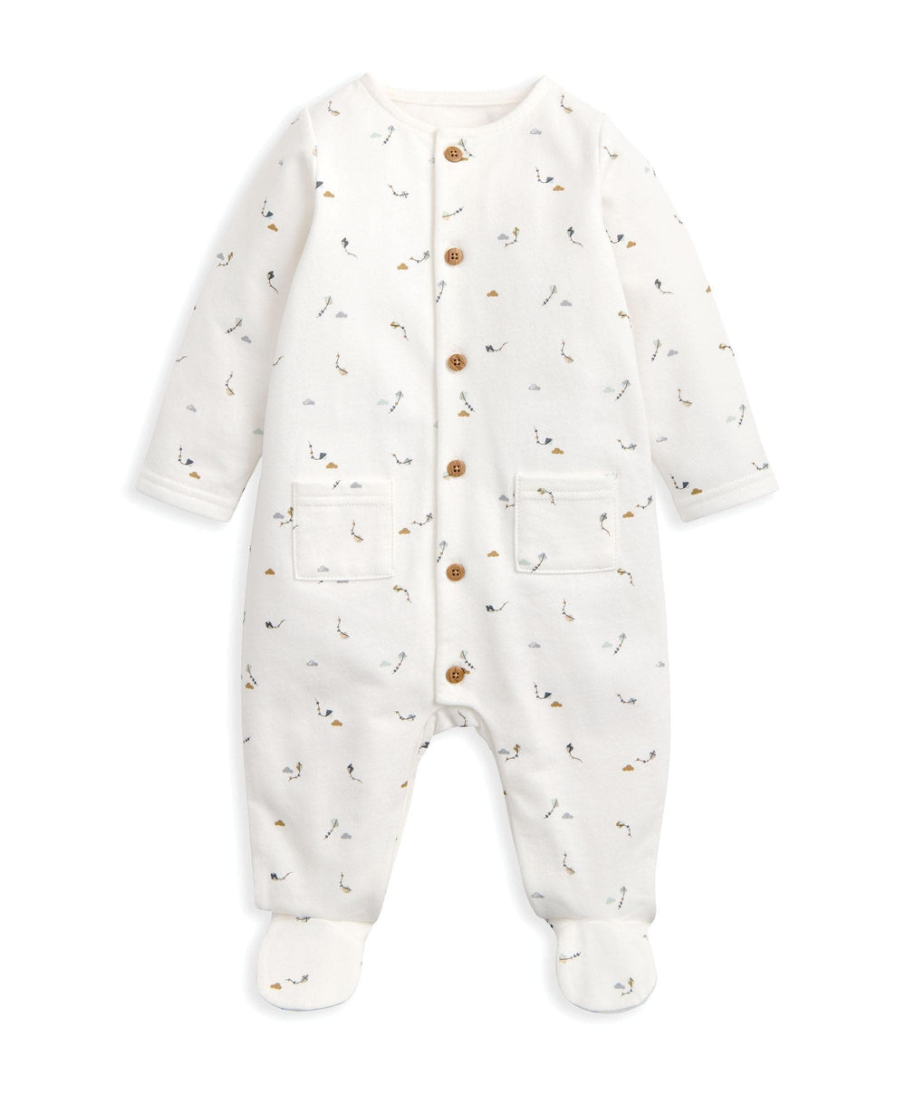 Mamas &amp; Papas Gift Boxes 0-3 m Kite Print All In One &amp; Small Beanie Bunny Gift Box