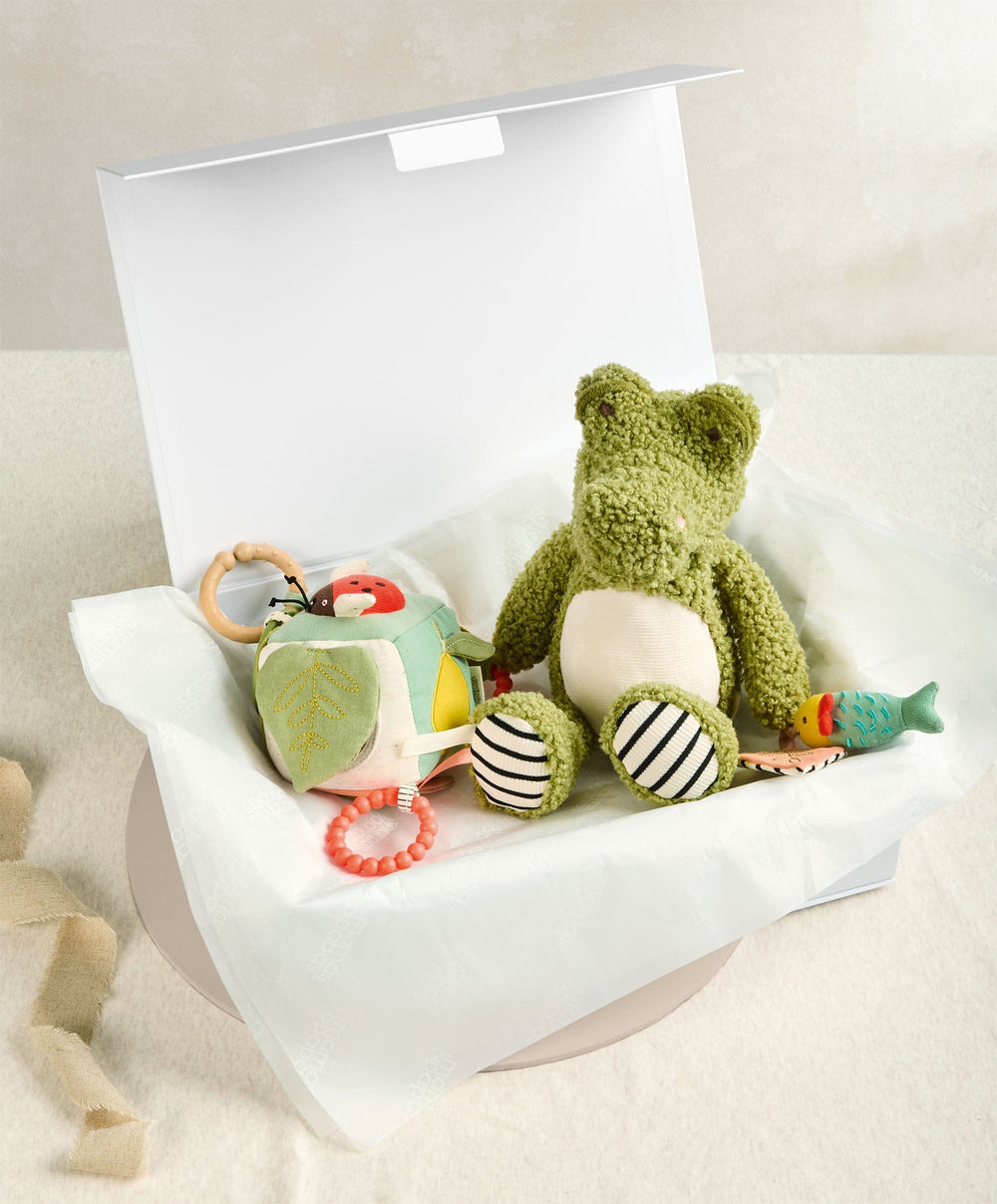 Mamas &amp; Papas Gift Boxes Babyplay - Croc and Mini Activity Cube Gift Box