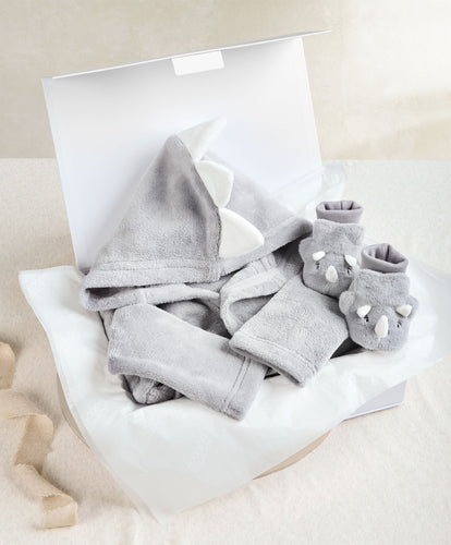Mamas & Papas Gift Boxes Bedtime Dinosaur Dressing Gown & Slippers Gift Box