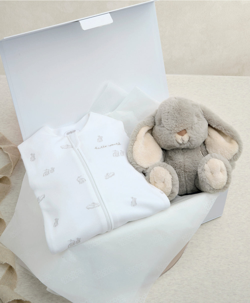 Mamas &amp; Papas Gift Boxes Bunny Dreampod Swaddle &amp; Soft Toy Gift Box