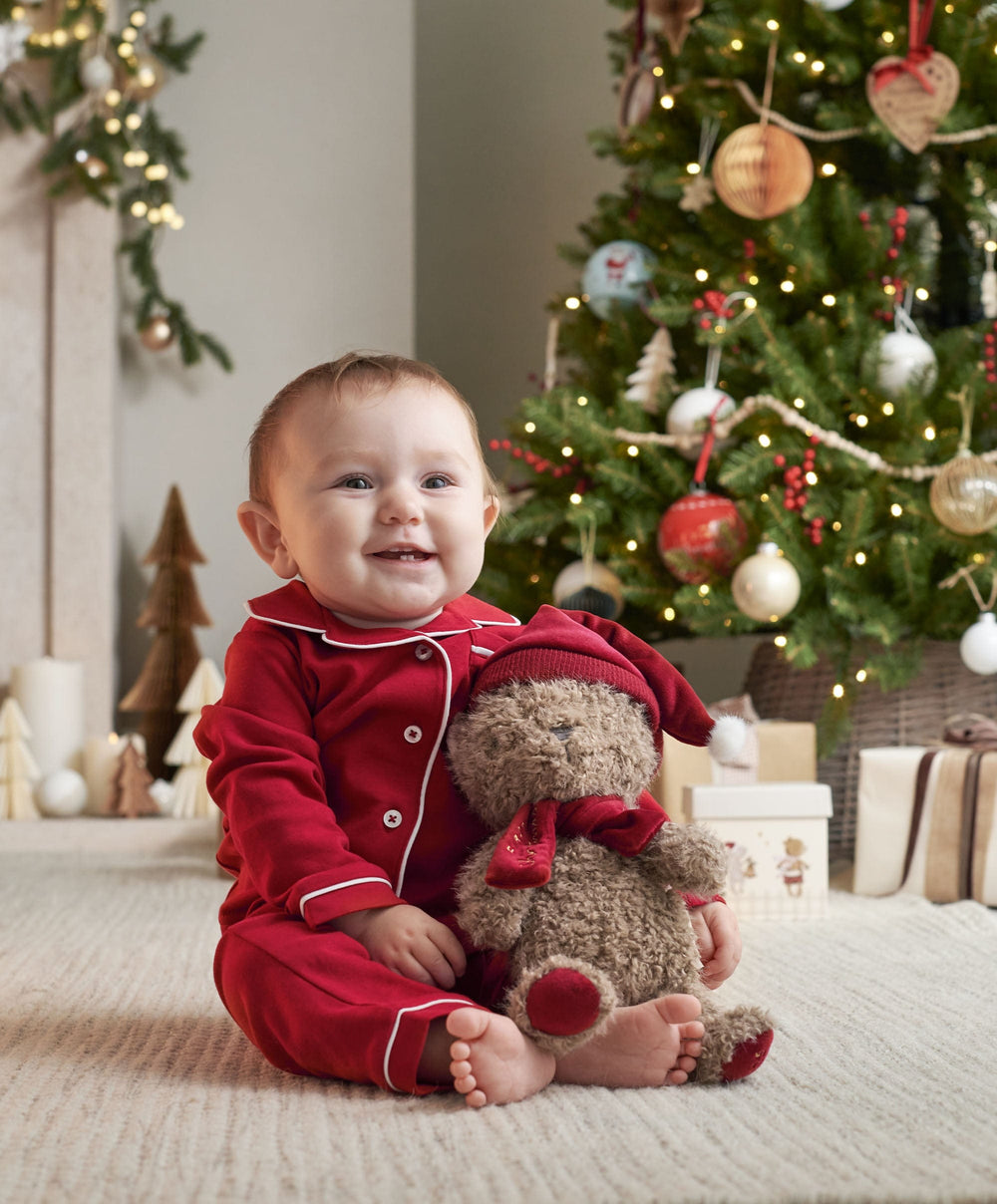 Mamas &amp; Papas Gift Boxes Christmas Teddy Bear &amp; Outfit Gift Box - Red