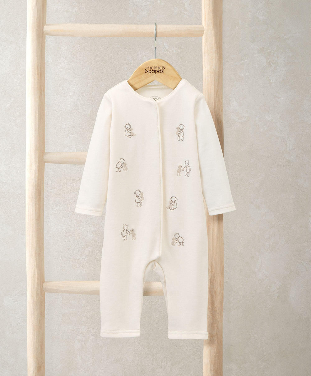 Mamas &amp; Papas Gift Boxes Embroidered Teddy Bear Romper Baby Gift Box - Medium