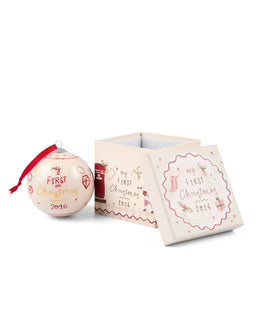 Mamas & Papas GLASS BAUBLE 2026 – NEUTRAL