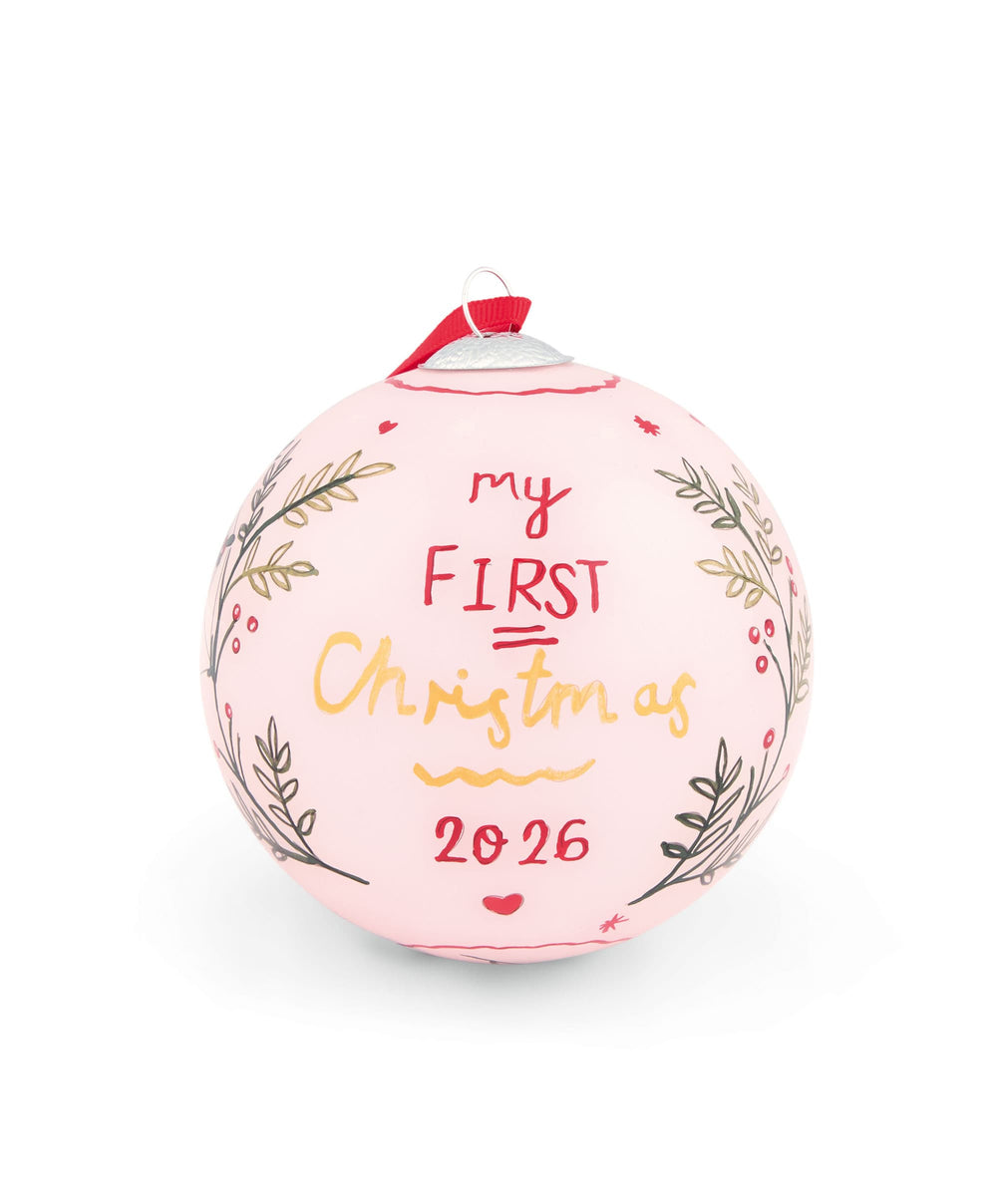 Mamas &amp; Papas GLASS BAUBLE 2026 – PINK
