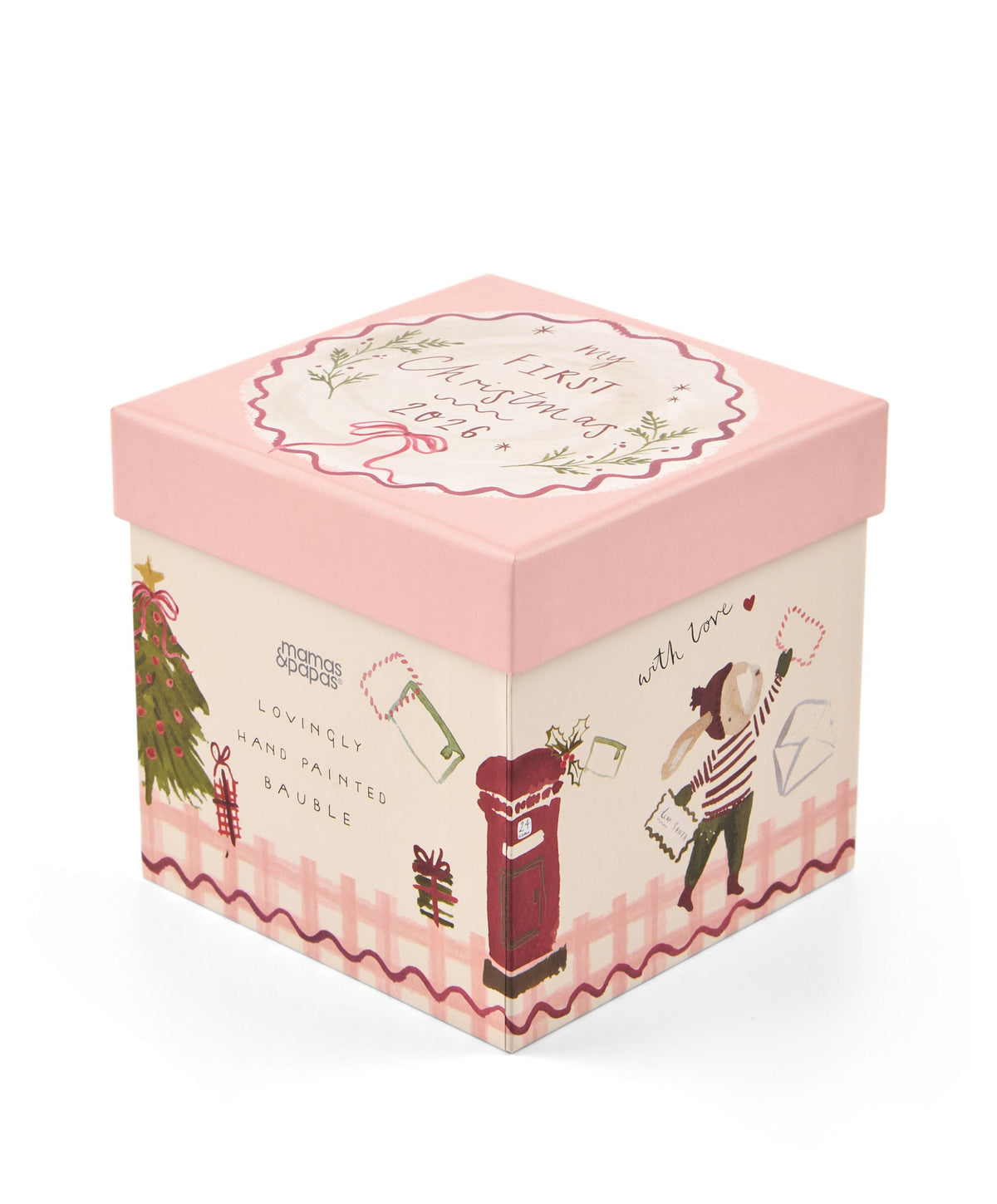 Mamas & Papas GLASS BAUBLE 2026 – PINK