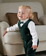 Mamas & Papas Green Velvet Suit ( Pack of 4)