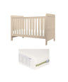 Mamas & Papas Hampden Cotbed & Premium Pocket Spring Cotbed Mattress Bundle - Cashmere