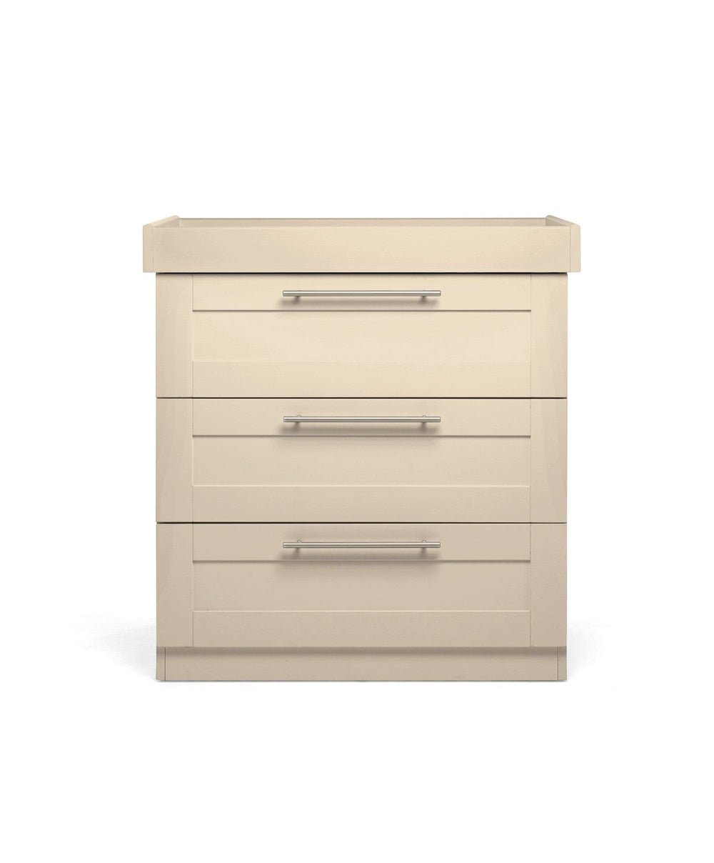 Mamas &amp; Papas Hampden Nursery Furniture Range &amp; Cotbed Essential Airflow Fibre Mattress - Cashmere
