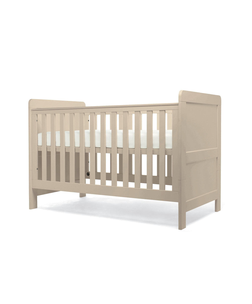 Mamas &amp; Papas Hampden Nursery Furniture Range &amp; Cotbed Essential Airflow Fibre Mattress - Cashmere