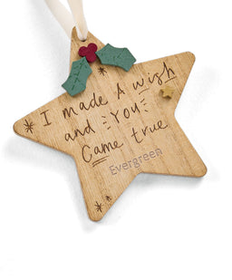 Mamas & Papas Hanging Dec - Wish 2026  ENGRAVABLE/PERSONALISABLE