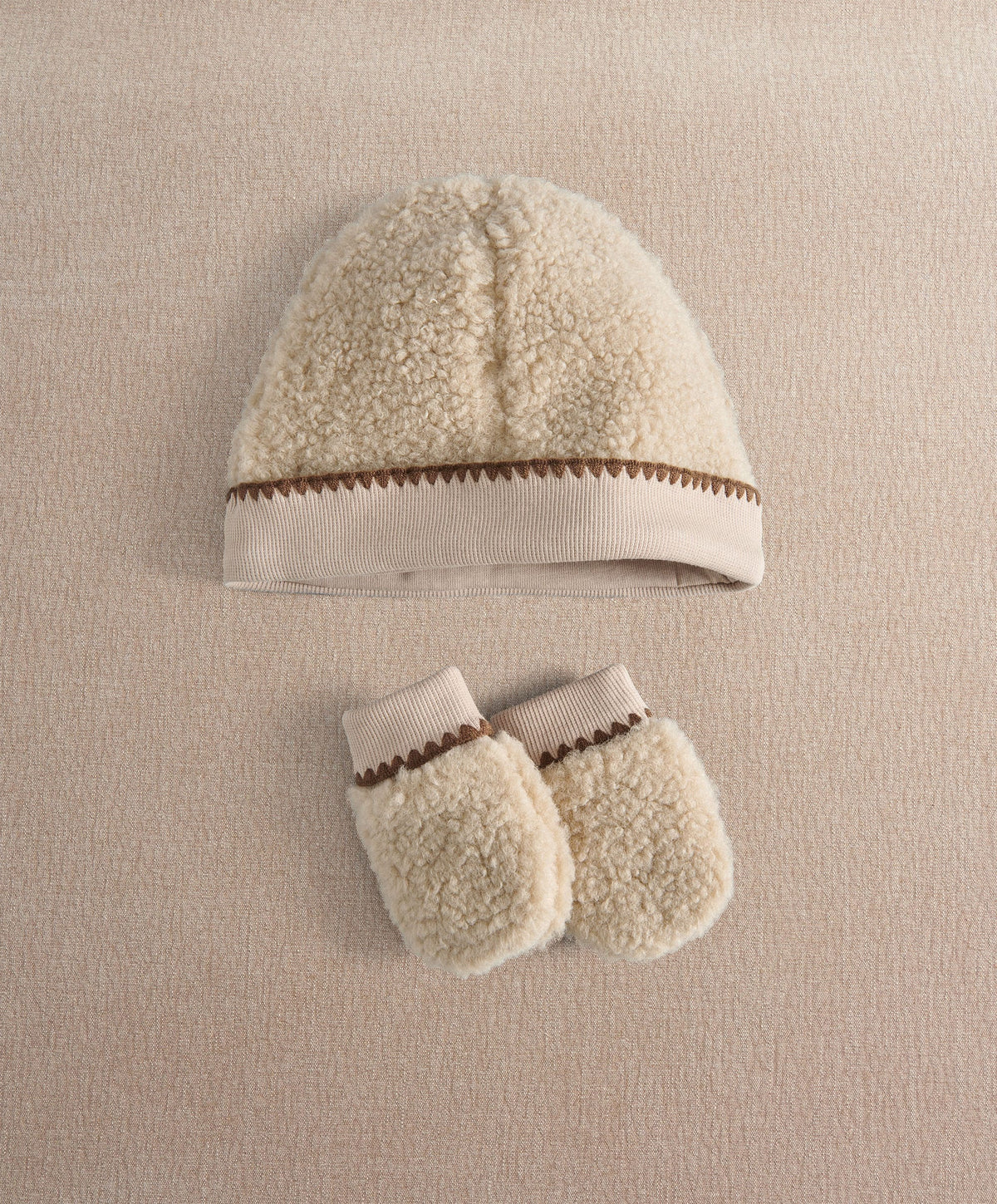 Mamas & Papas Hat & Mitts Borg Hat & Mitts Set