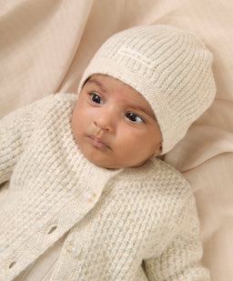 Mamas & Papas Hats & Booties Knitted Hat & Booties - Beige