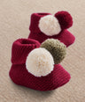 Mamas & Papas Hats & Booties Knitted Pom Pom Booties