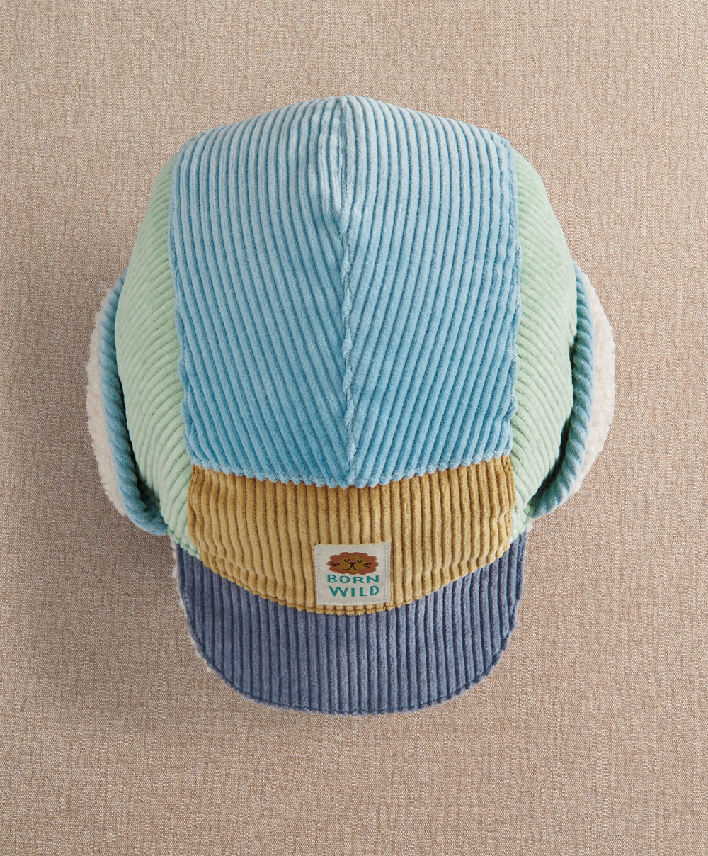 Mamas &amp; Papas Hats &amp; Booties Patchwork Corduroy Trapper Hat