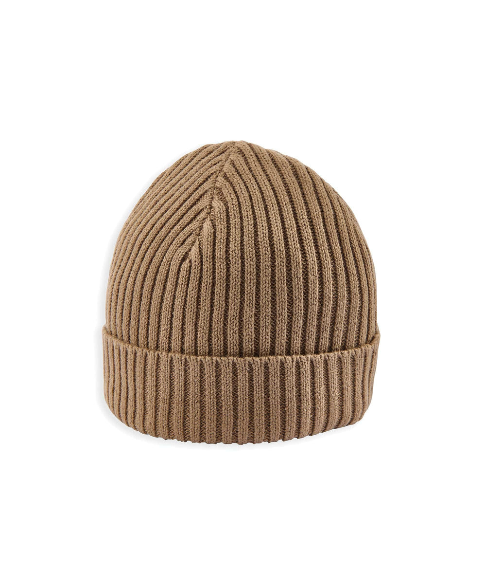 Mamas &amp; Papas Hats &amp; Booties Stripe Knit Beanie Hat - Beige