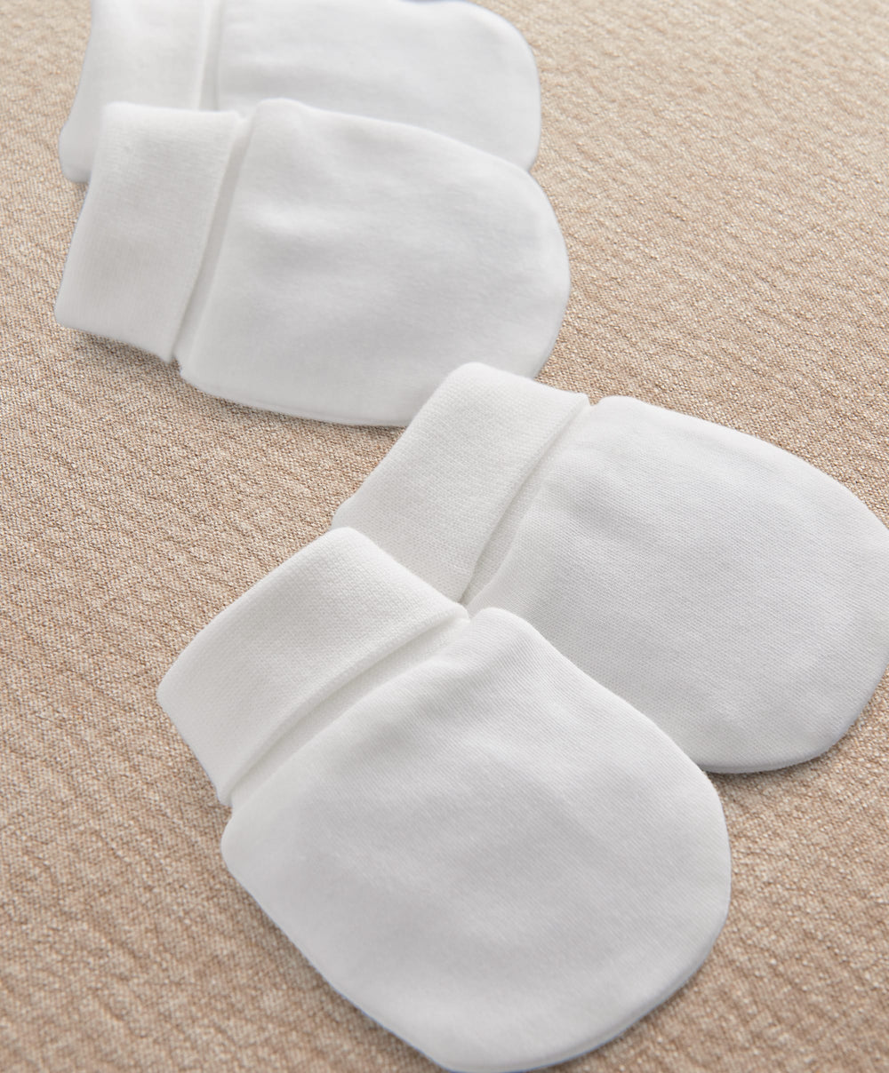 Mamas &amp; Papas Hats &amp; Mitts Blank Scratch Mitts (Pack of 2)