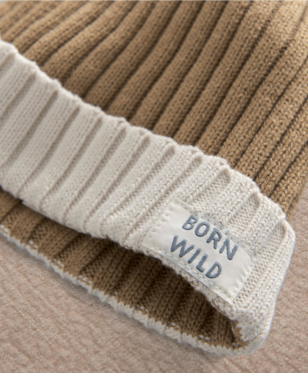 Mamas &amp; Papas Hats &amp; Mitts Born Wild Knitted Beanie