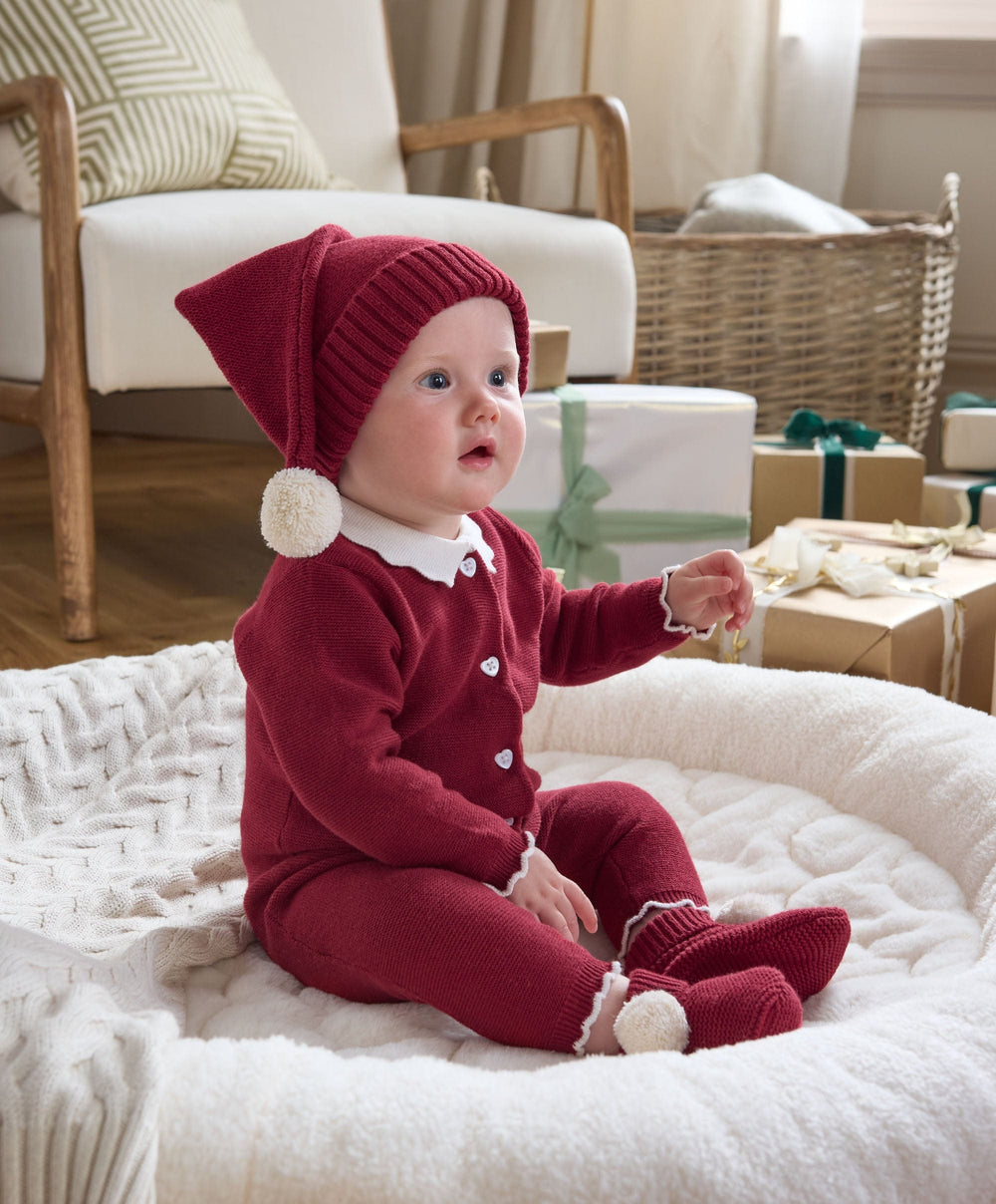 Mamas &amp; Papas Hats &amp; Mitts Knitted Hat - Red