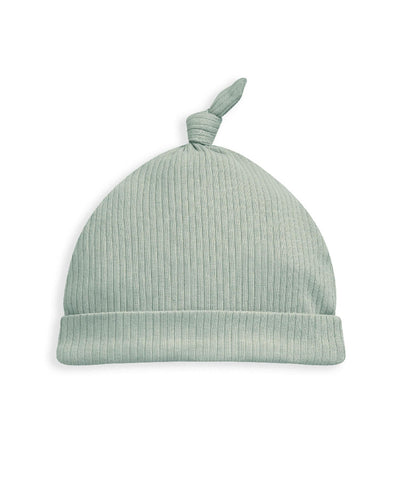 Mamas & Papas Hats & Mitts Organic Ribbed Hat - Sage Green