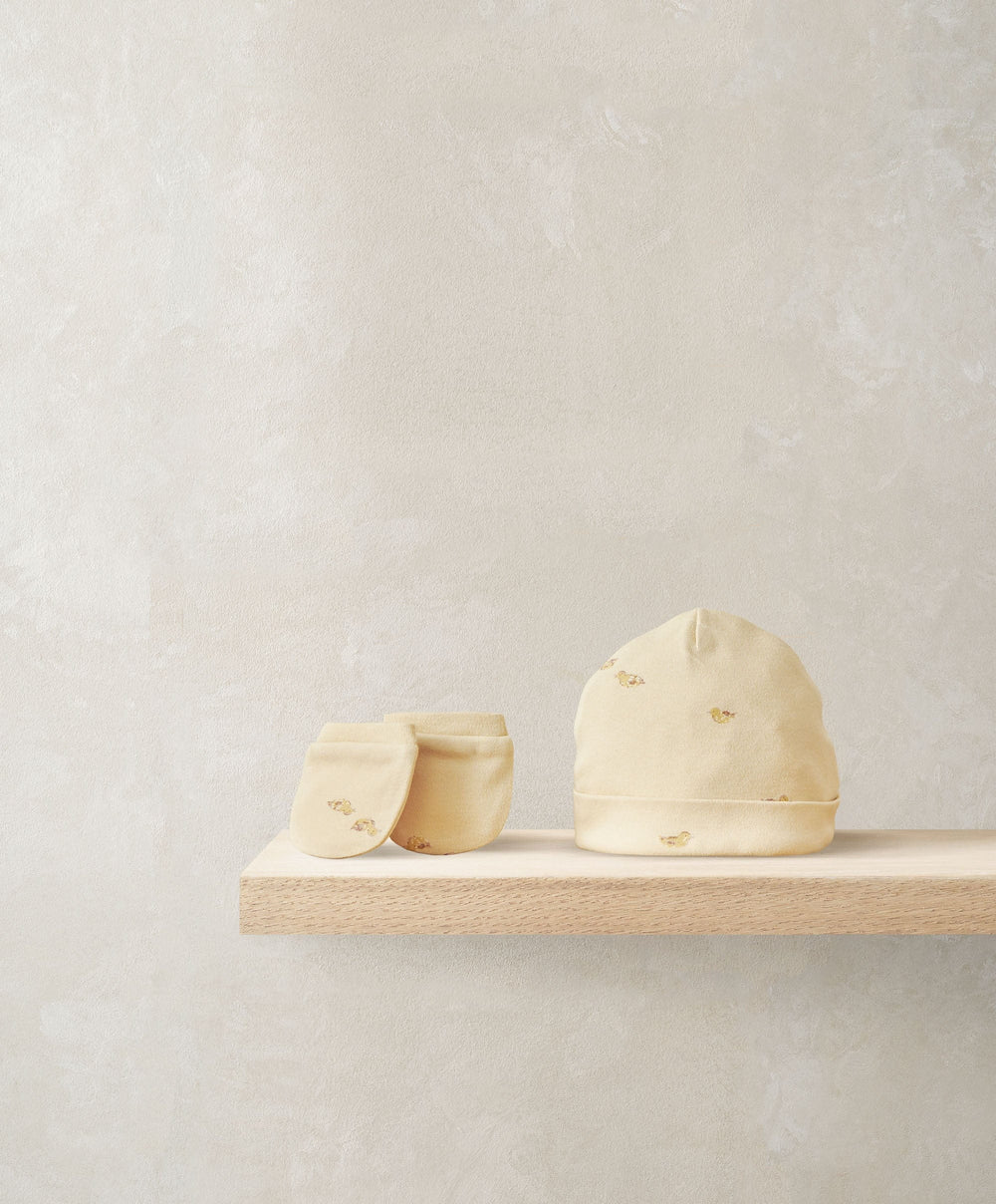 Mamas &amp; Papas Hats &amp; Mitts Premature - 4lbs Duckling Premature Hat &amp; Mittens